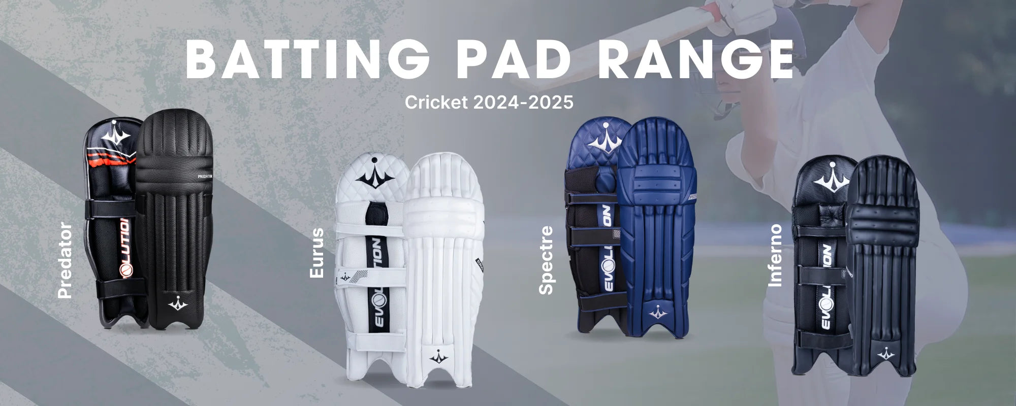 Batting Pad Colours - Evolution Sports